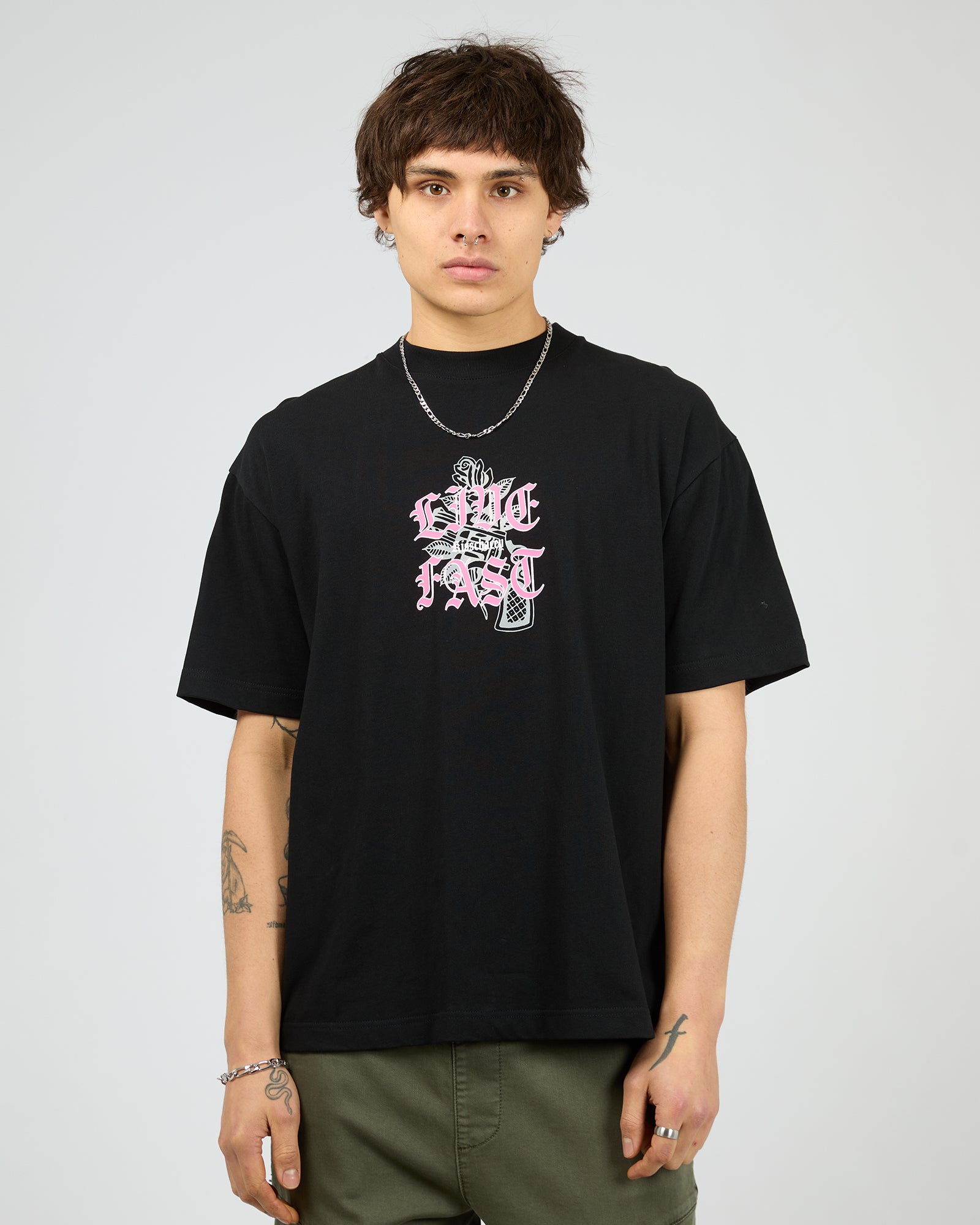 Live Fast Street Tee Black