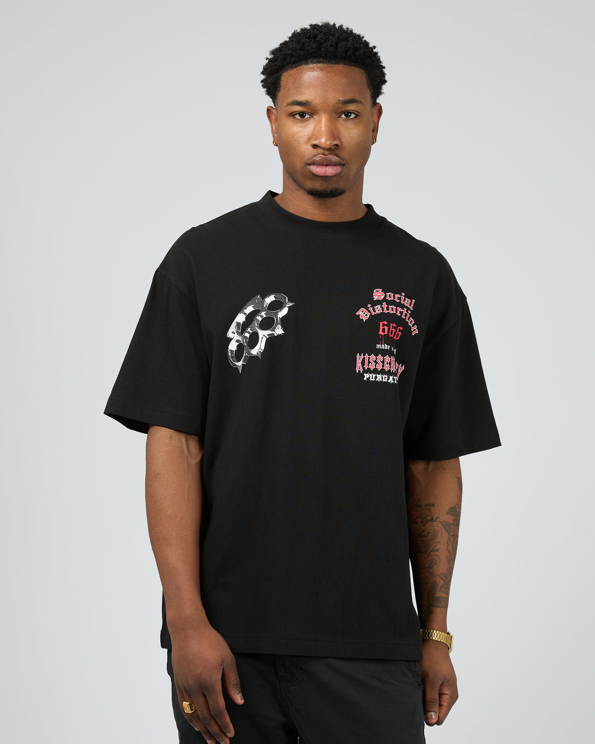 Distortion Street Tee Black