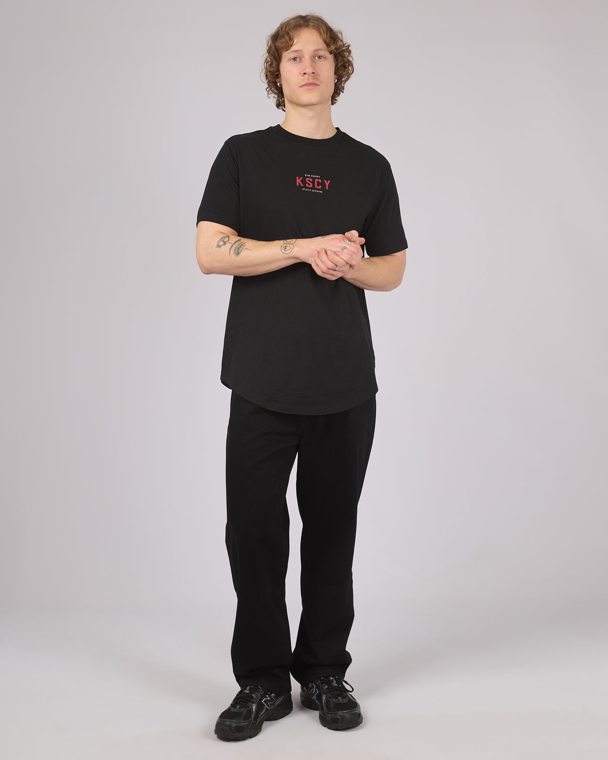 Void Dual Curved Tee Black