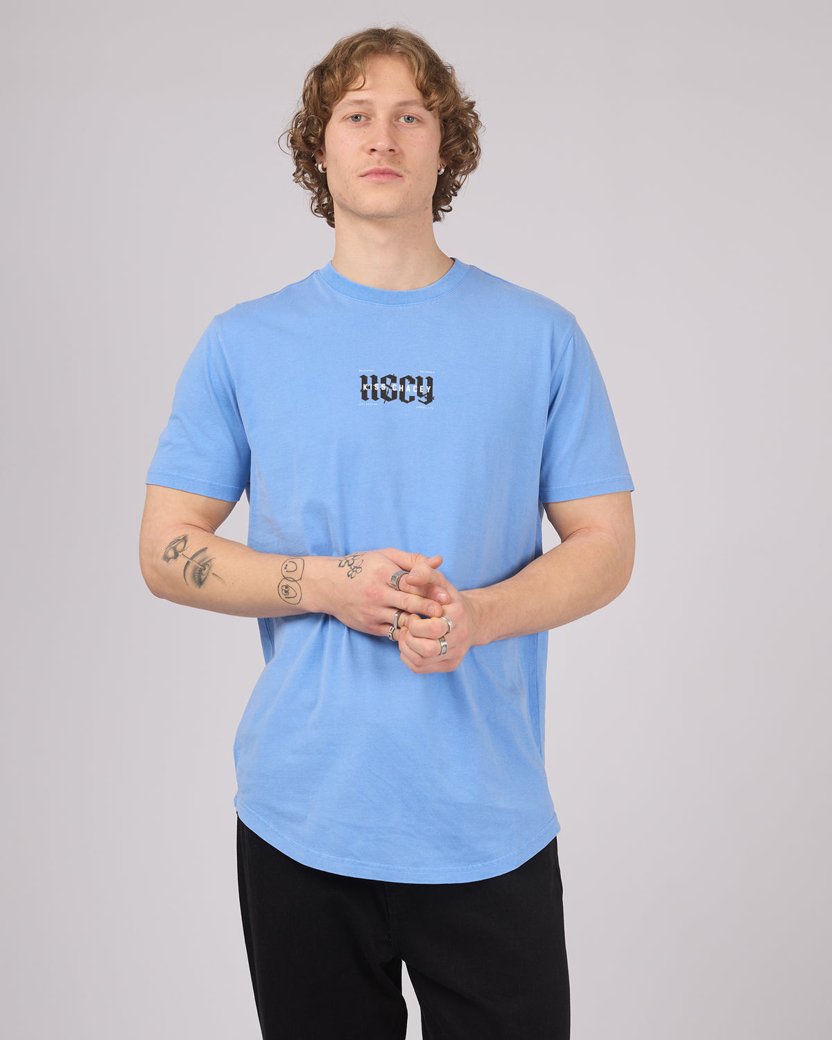 Severance Dual Curved Tee Pigment Cornflower