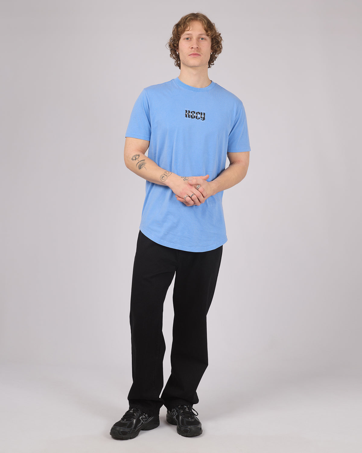 Severance Dual Curved Tee Pigment Cornflower
