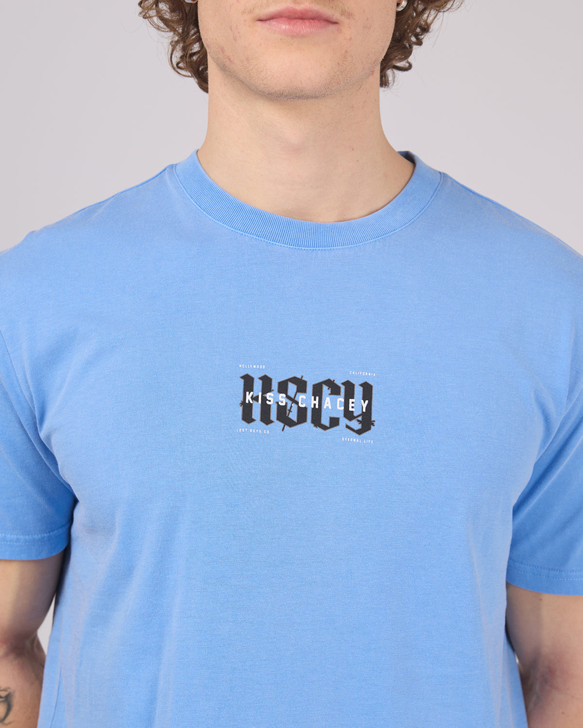 Severance Dual Curved Tee Pigment Cornflower