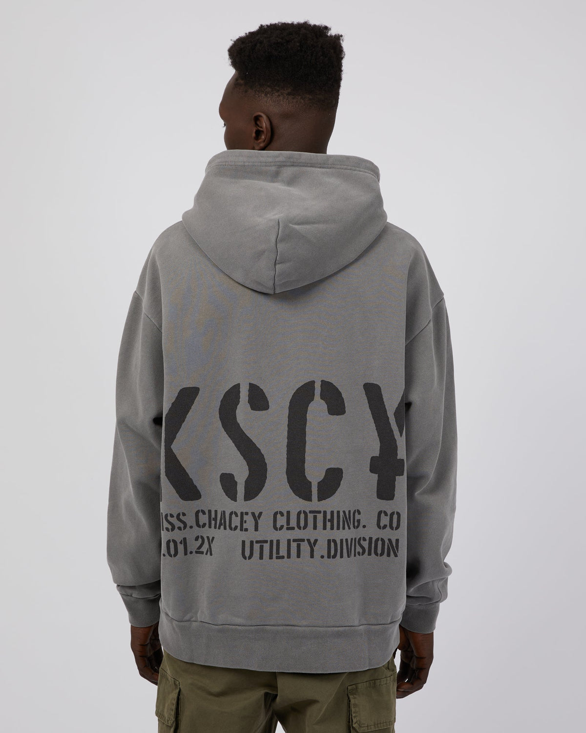 Kiss Chacey-Efficacy Heavy Hooded Sweater Pigment Steel-Edge Clothing