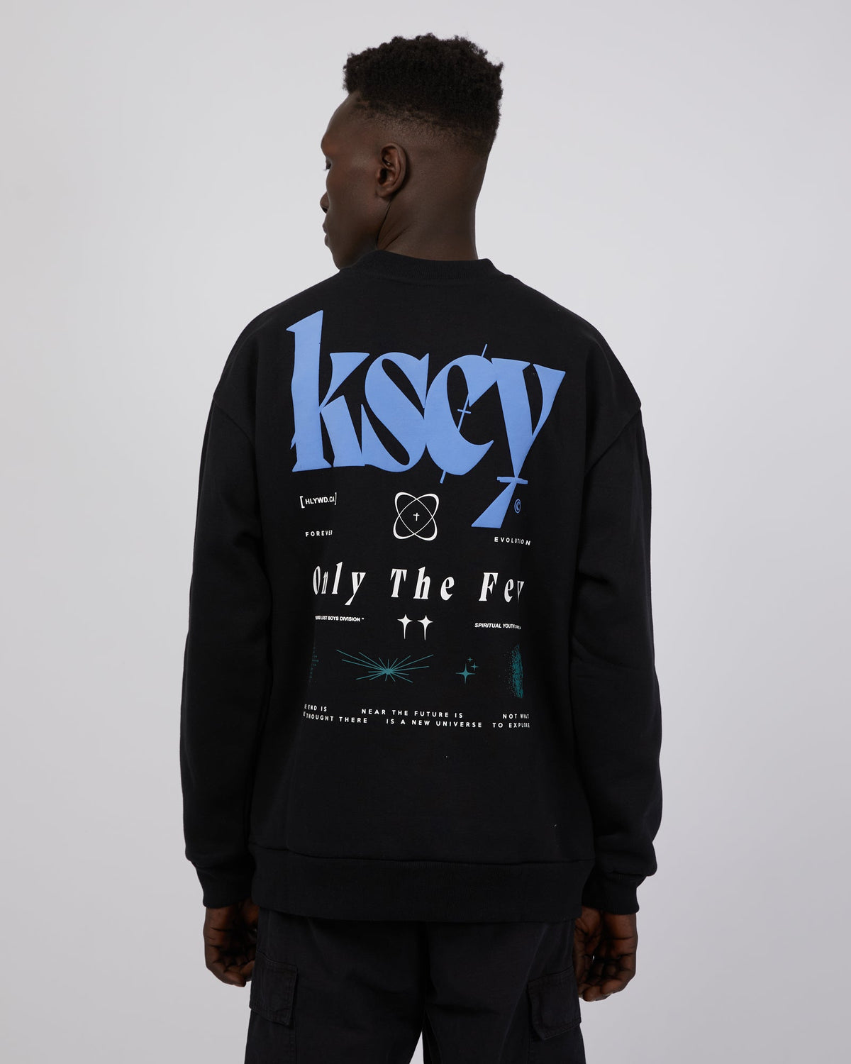 Kiss Chacey-Evolved Heavy Relaxed Sweater Jet Black-Edge Clothing