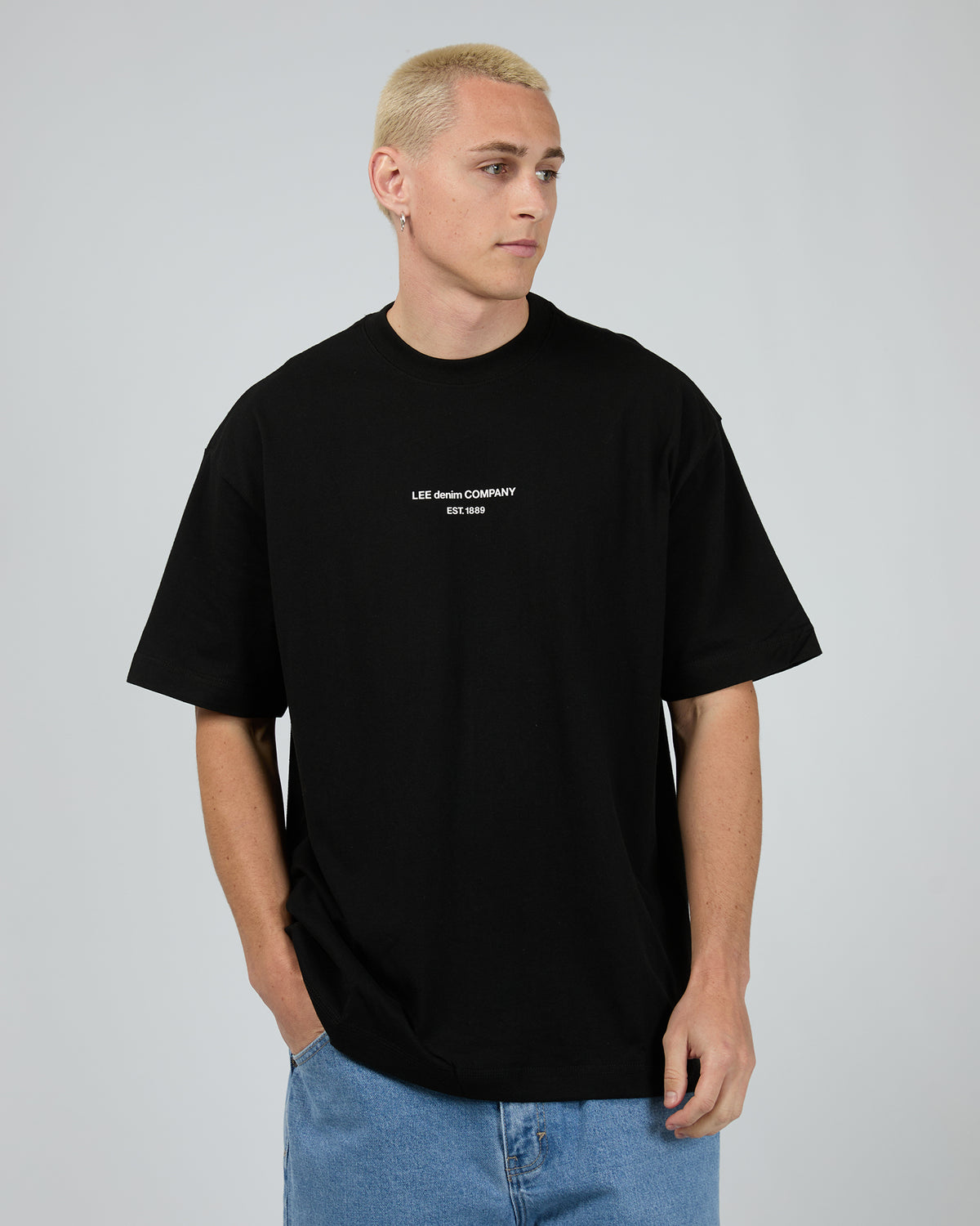 Denim Co Baggy Tee Black