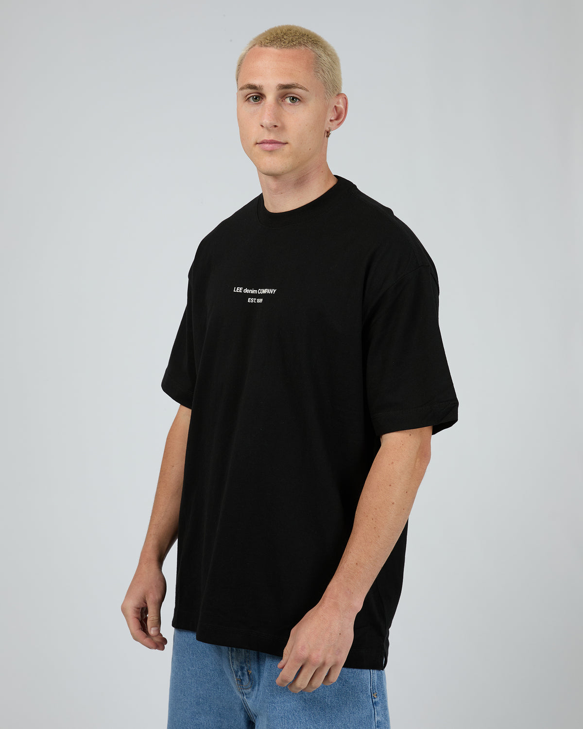 Denim Co Baggy Tee Black