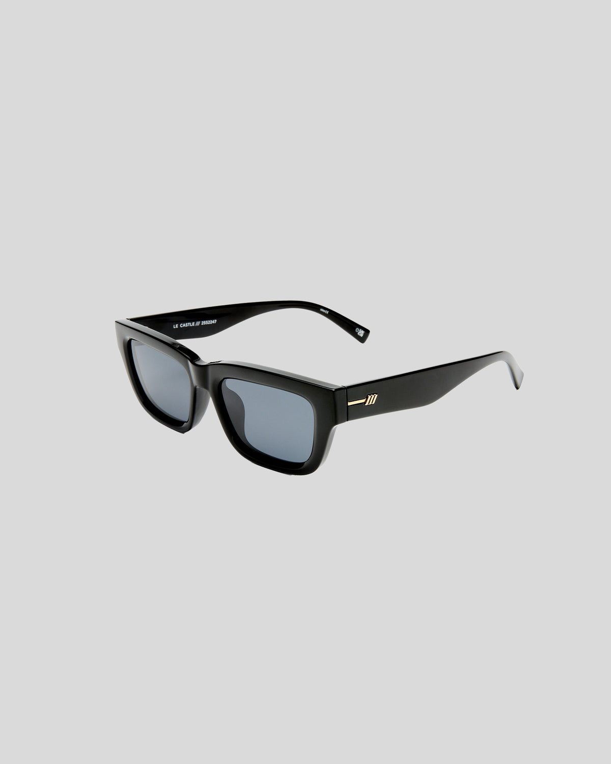 Le Castle Sunglasses Black Smoke Mono Polarised