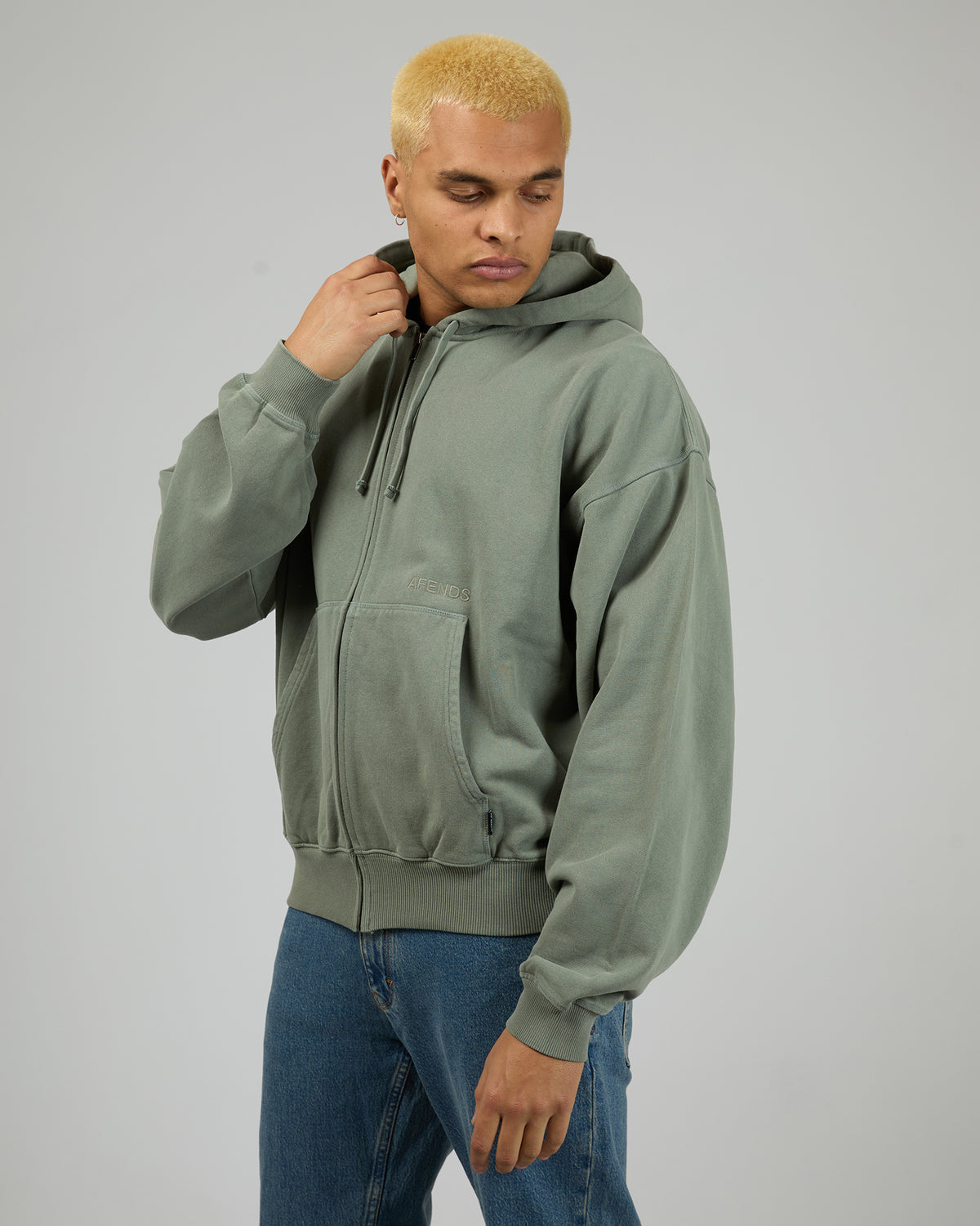 Genesis Boxy Zip Hood Sycamore
