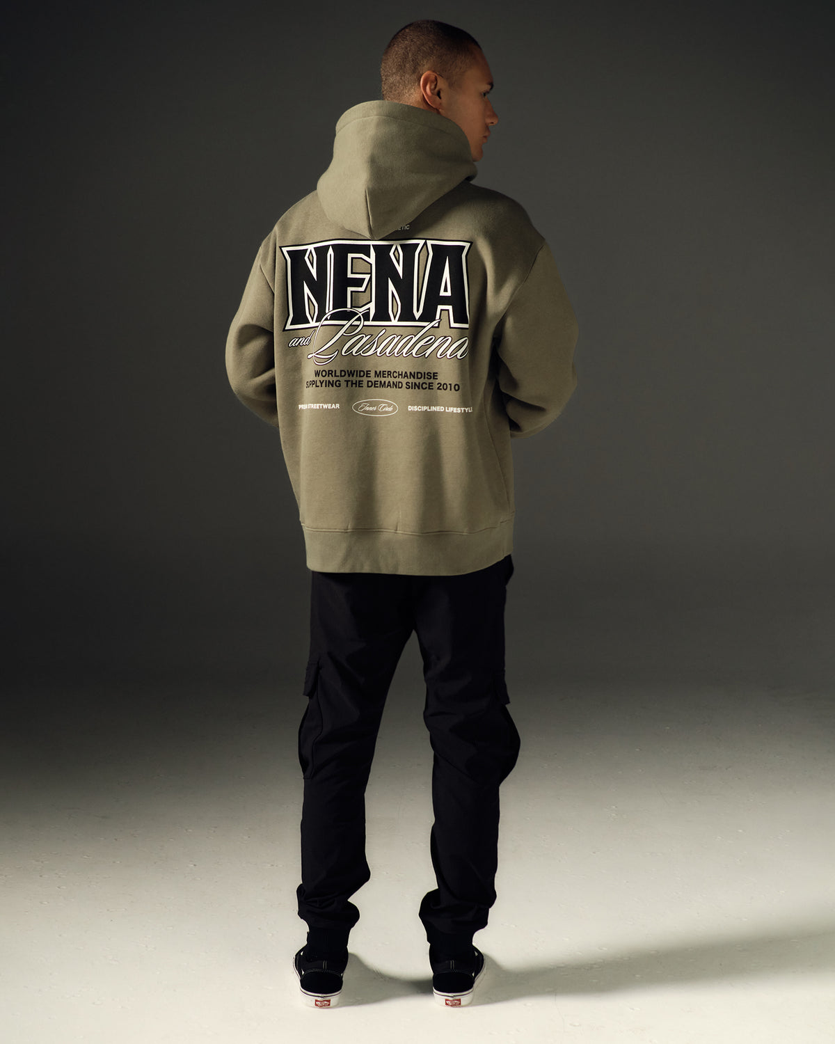 Tital Relaxed Fit Hoodie Khaki