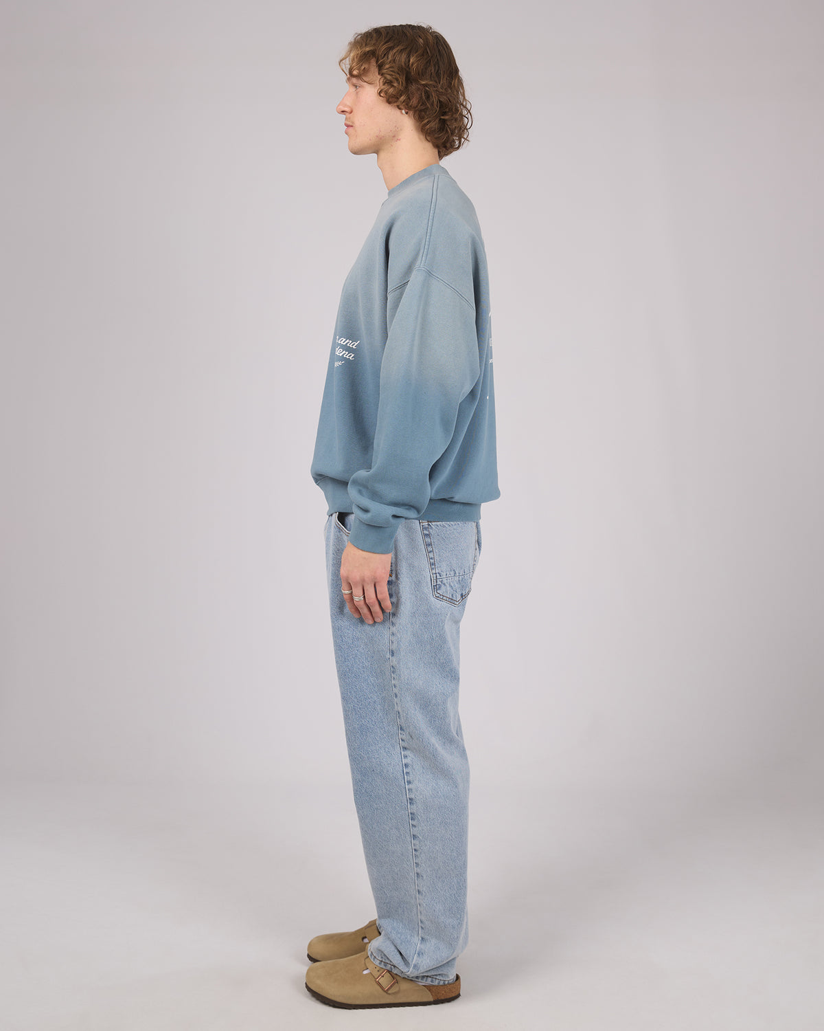 Nivalis Box Fit Sweater Agean Blue