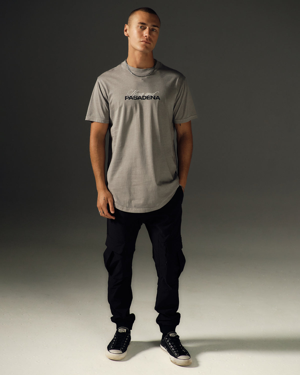 Smouldr Dual Curved Tee Pigment Grey