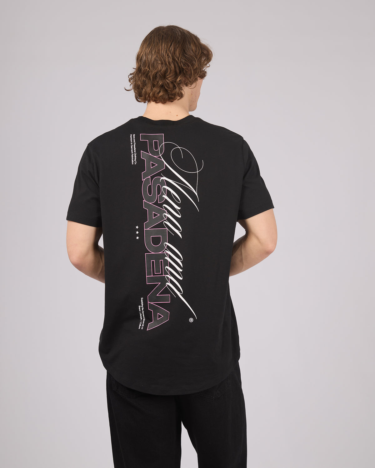 Crimson Dual Curved Tee Black