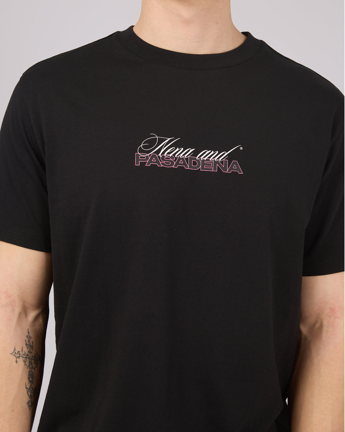 Crimson Dual Curved Tee Black