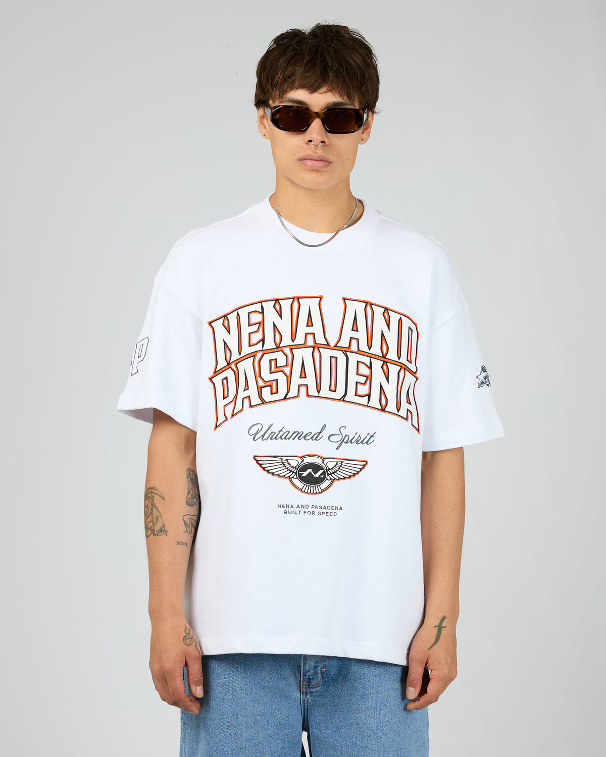 Wings Loopback Raptor Tee White
