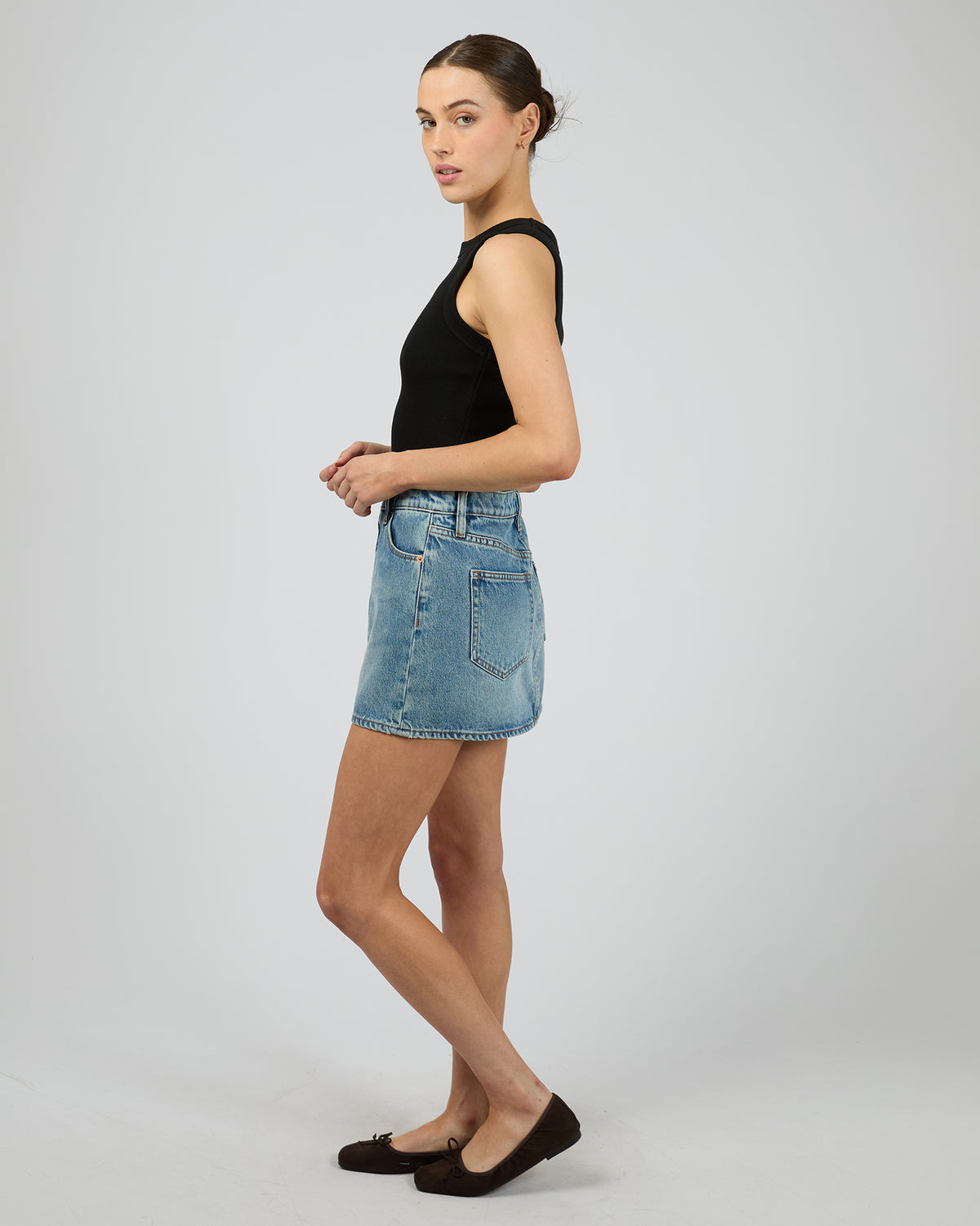 90s Relaxed Mini Skirt Lennon Vintage