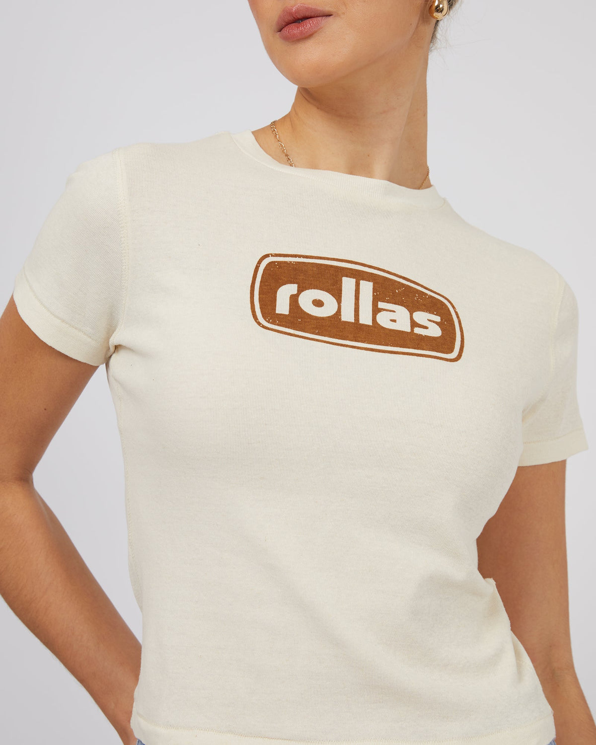 Rollas-Classic Tee Station Cream-Edge Clothing
