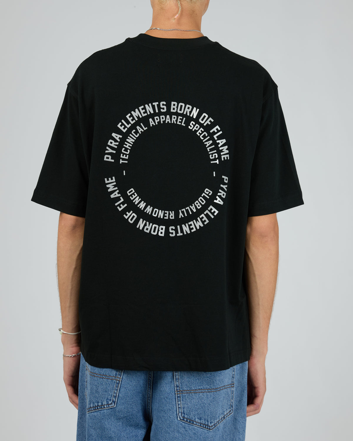 Global Spiral Tee Black