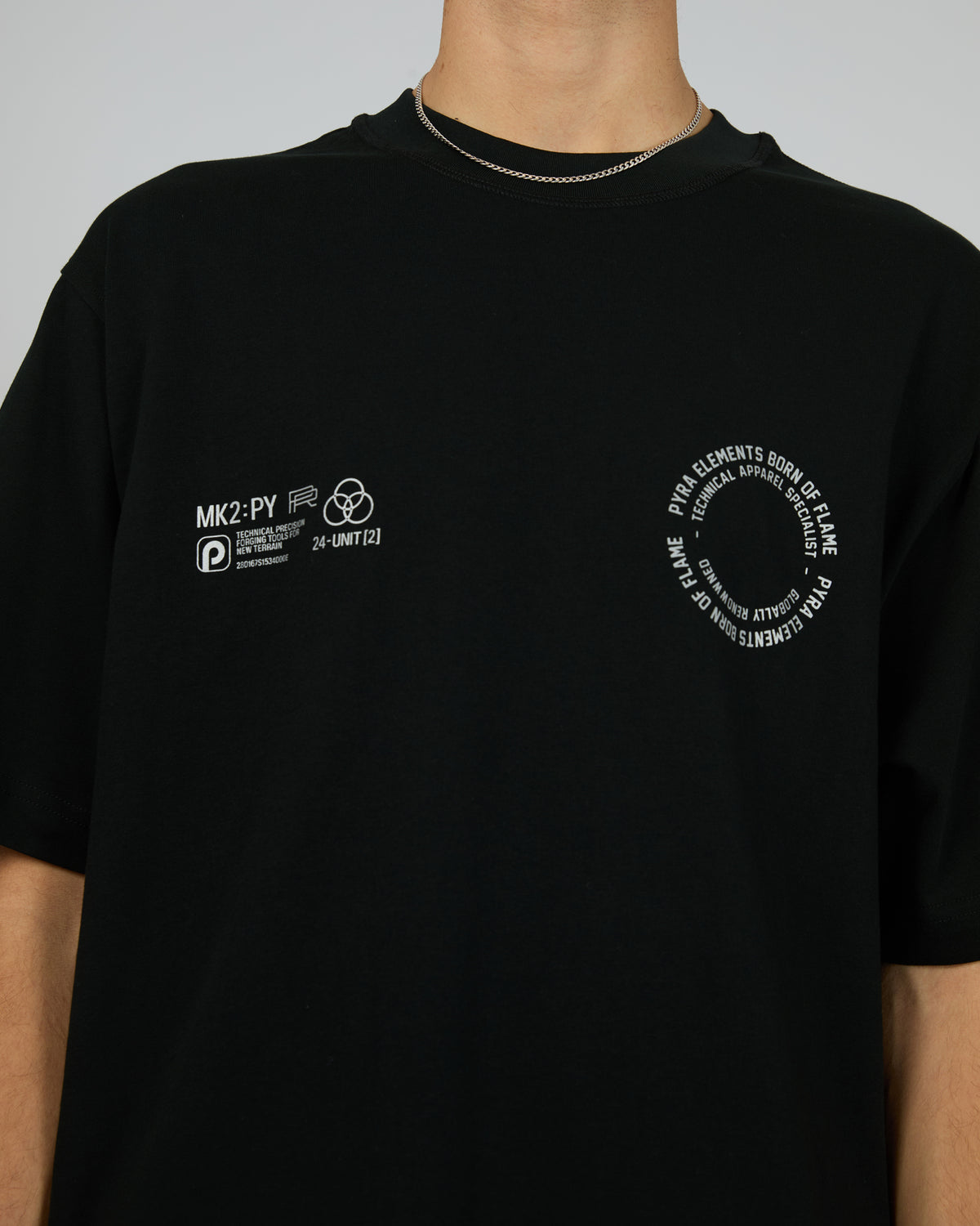 Global Spiral Tee Black