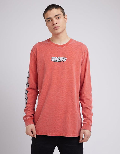 Silent Theory-Alley Ls Tee Red-Edge Clothing