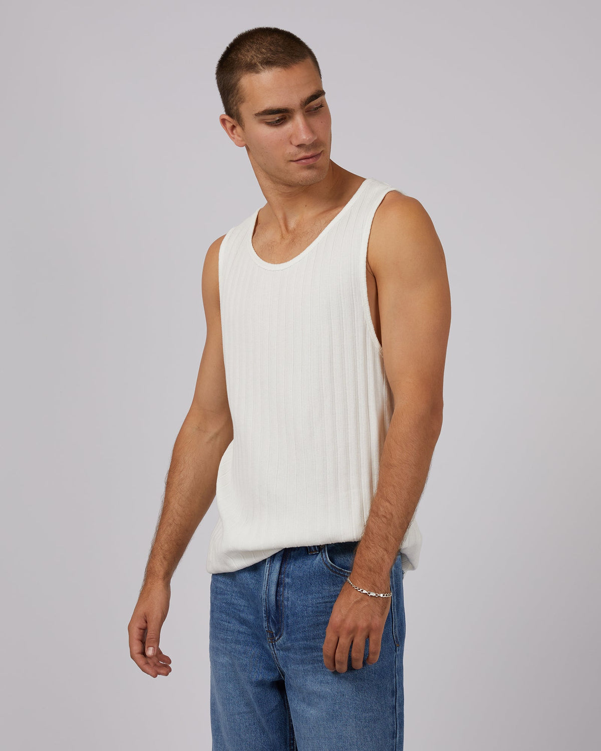 Silent Theory-Clement Tank White-Edge Clothing
