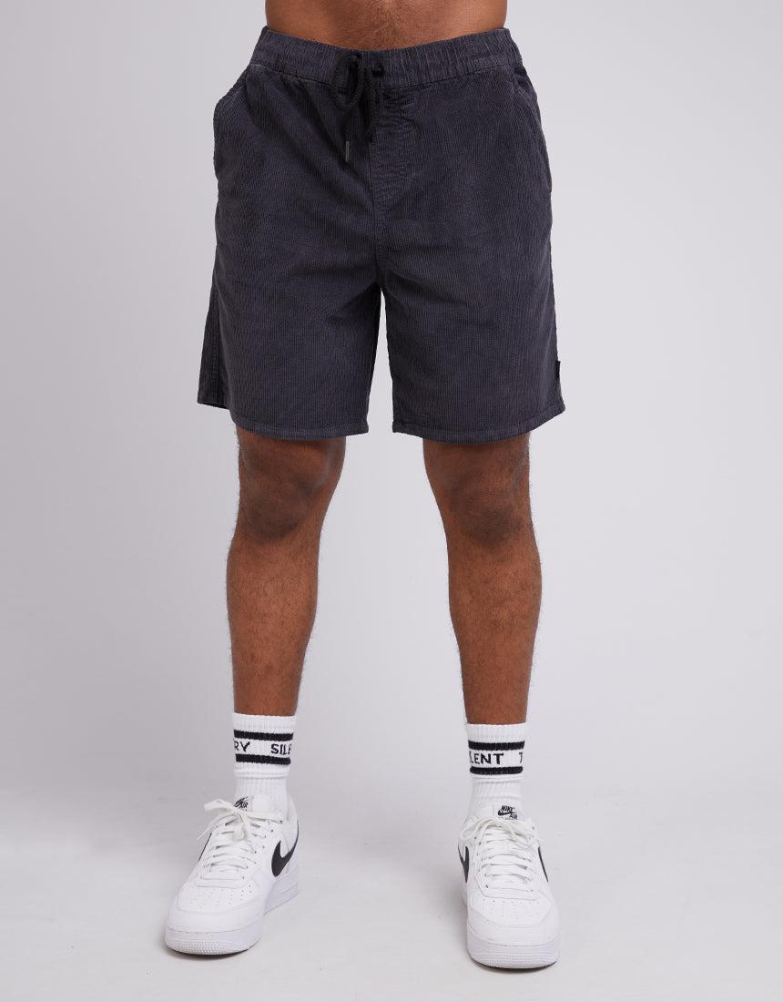 Silent Theory-Cord Short Washed Black-Edge Clothing