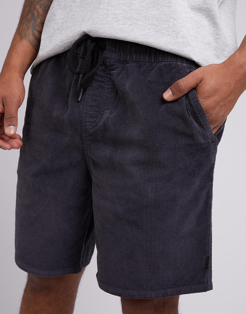 Silent Theory-Cord Short Washed Black-Edge Clothing