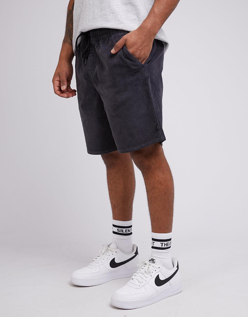 Silent Theory-Cord Short Washed Black-Edge Clothing