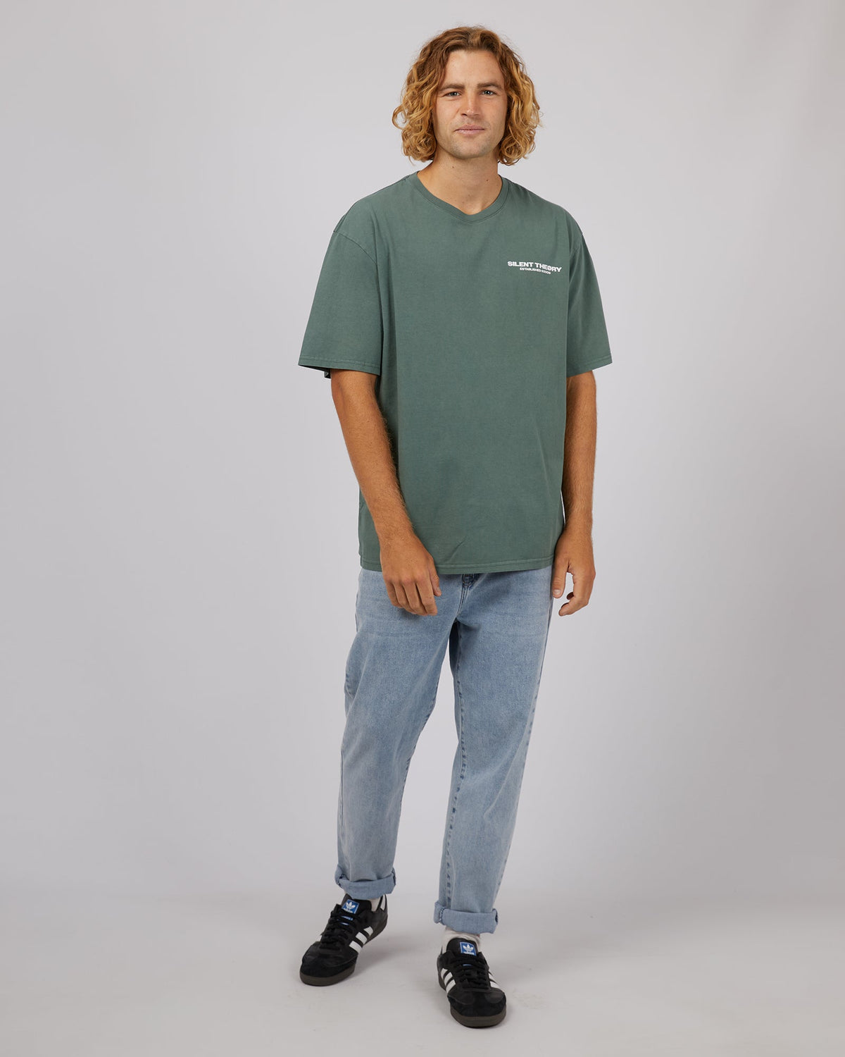 Silent Theory-Essential Theory Tee Green-Edge Clothing
