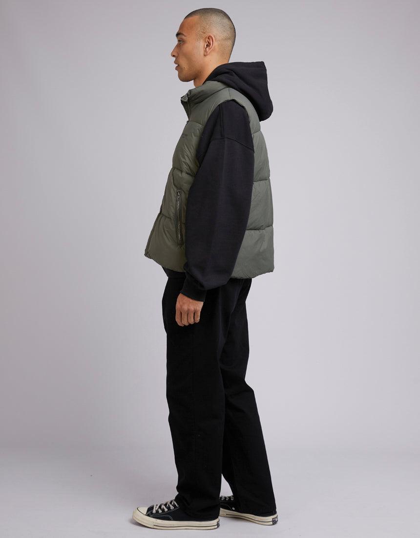 Silent Theory-Fade Puffer Khaki-Edge Clothing