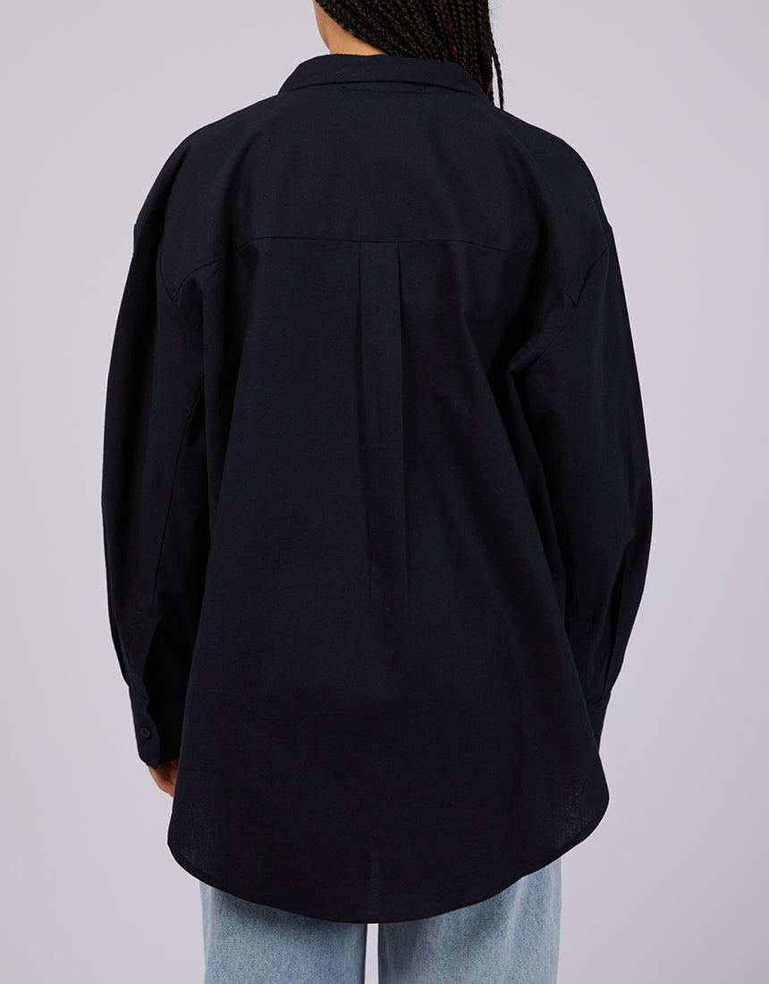 Silent Theory Ladies-Hemp Shirt Black-Edge Clothing