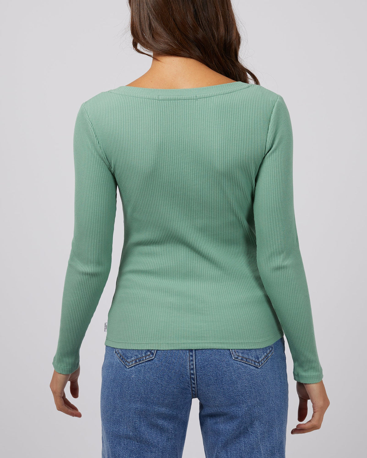 Silent Theory Ladies-Lily L/S Tee Sage-Edge Clothing