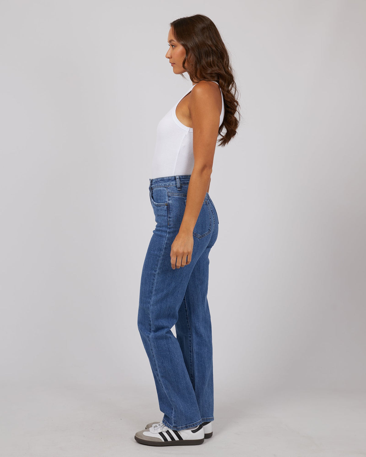 Silent Theory Ladies-Mila Comfort Straight Jean Blue-Edge Clothing