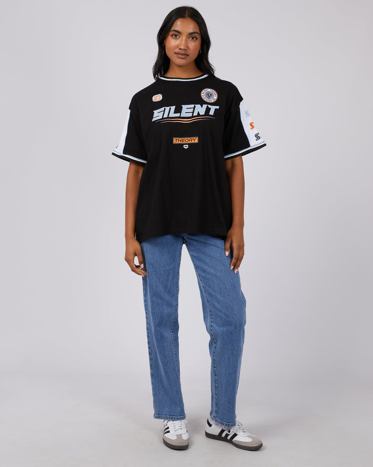 Silent Theory Ladies-Nations Tee Black-Edge Clothing