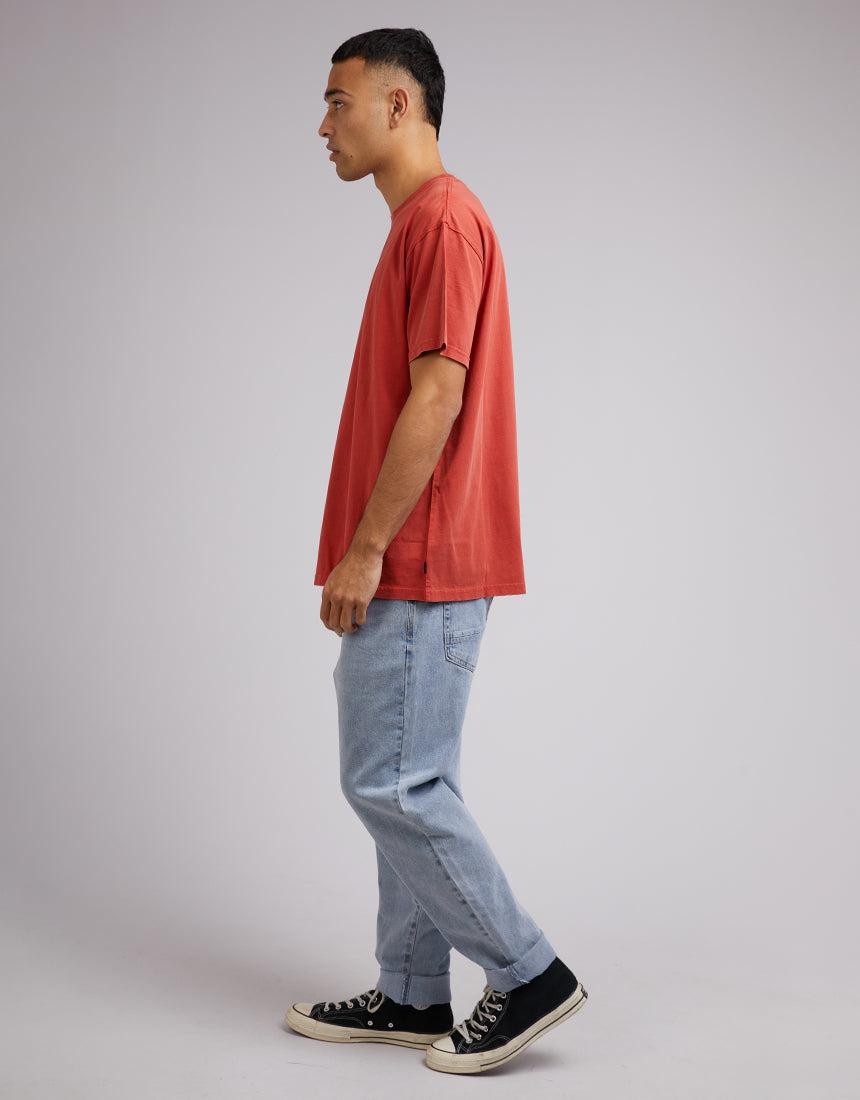 Silent Theory-Oversized Tee Red-Edge Clothing