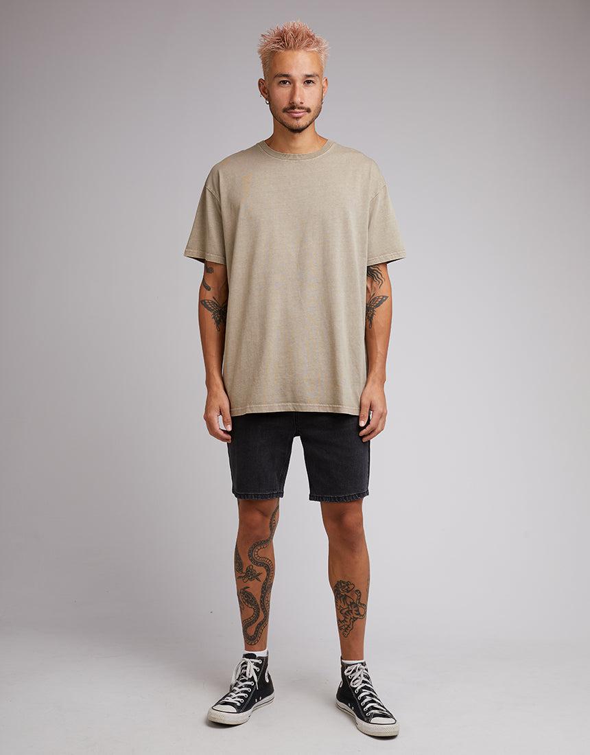 Silent Theory-Oversized Tee Tan-Edge Clothing