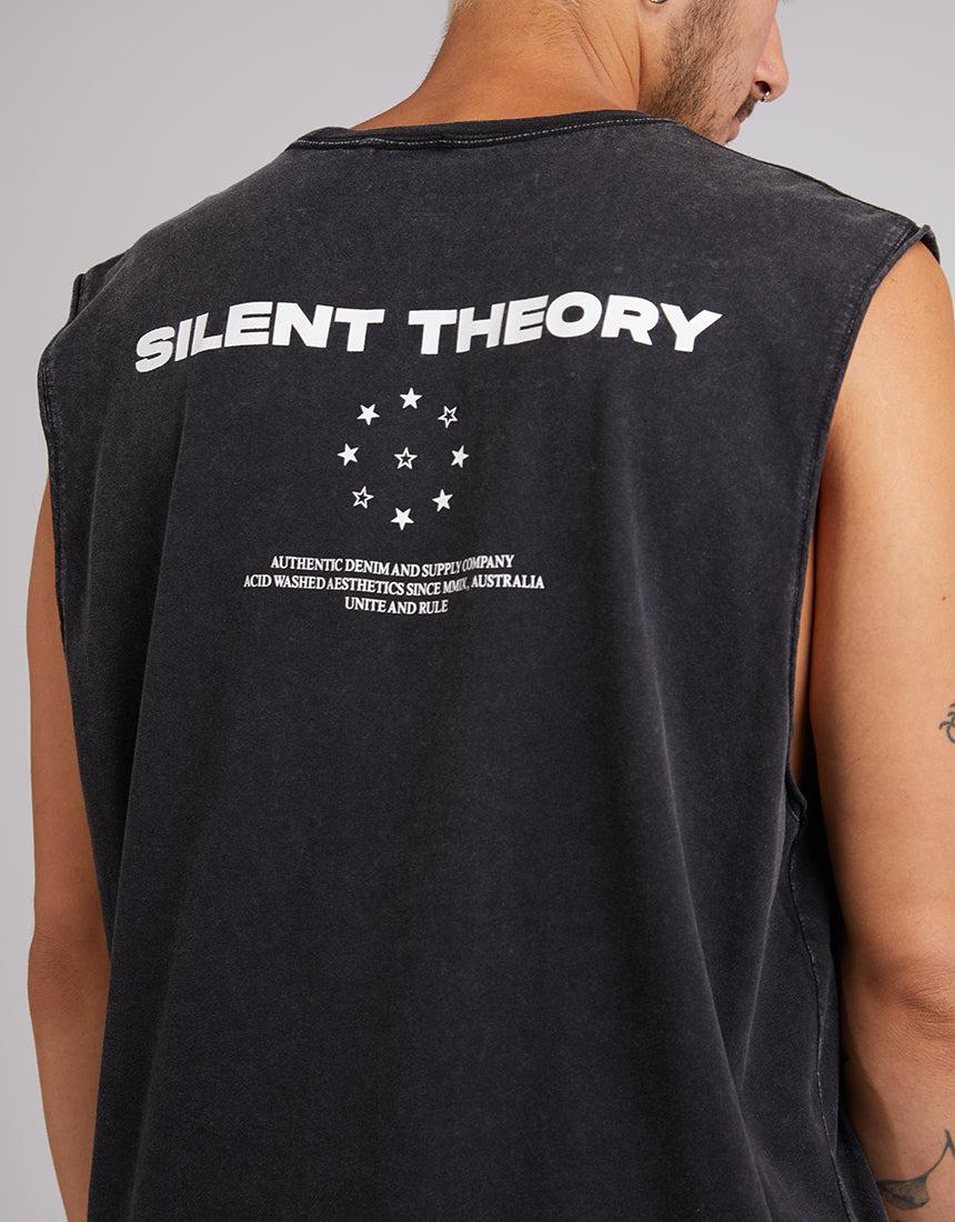 Silent Theory-Shredder Tail Muscle Washed Black-Edge Clothing