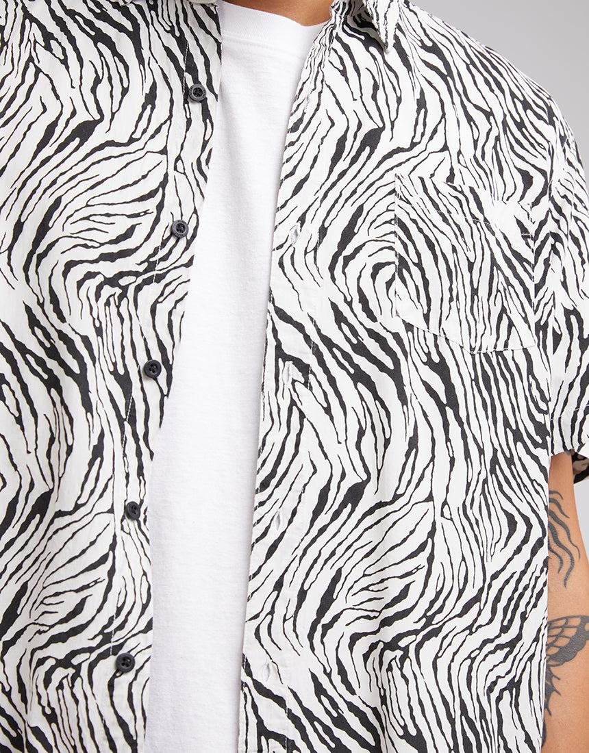 Silent Theory-Zebra Ss Shirt Multicoloured-Edge Clothing