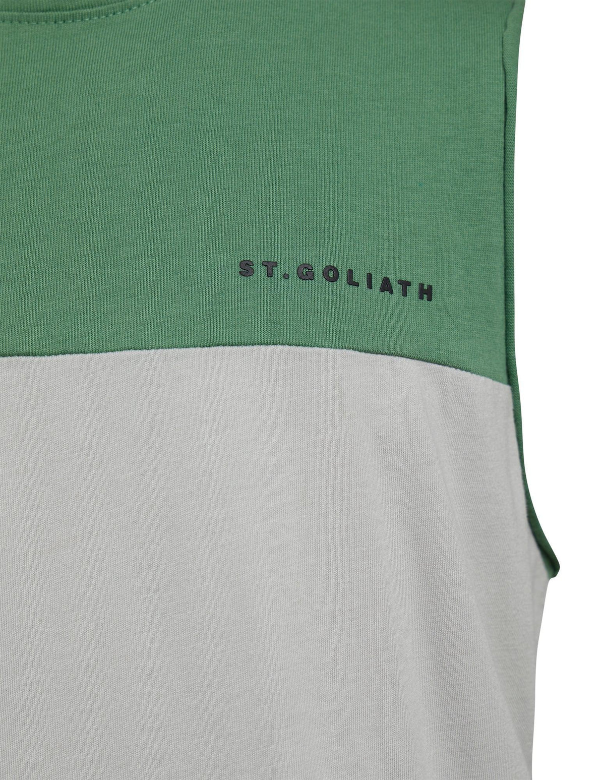 St Goliath 8-16-Kids Colour Block Muscle Green-Edge Clothing