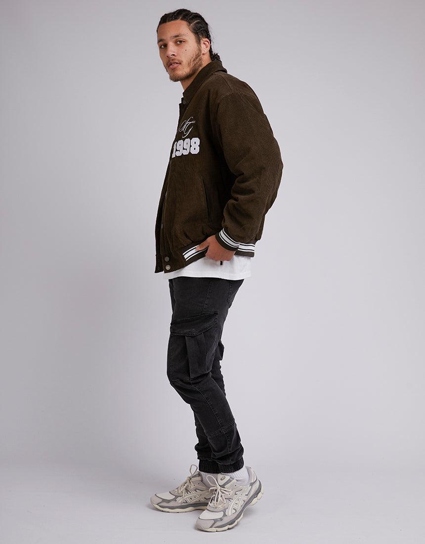 St. Goliath-Cord Varsity Jacket Brown-Edge Clothing