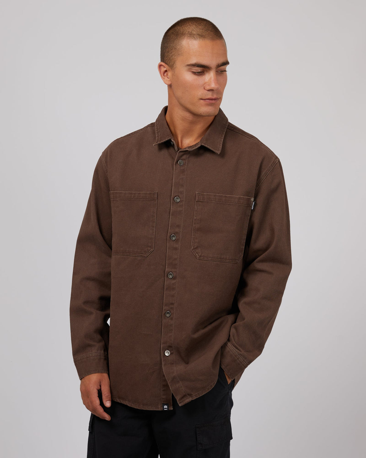 St. Goliath-Riot Ii Overshirt Brown-Edge Clothing