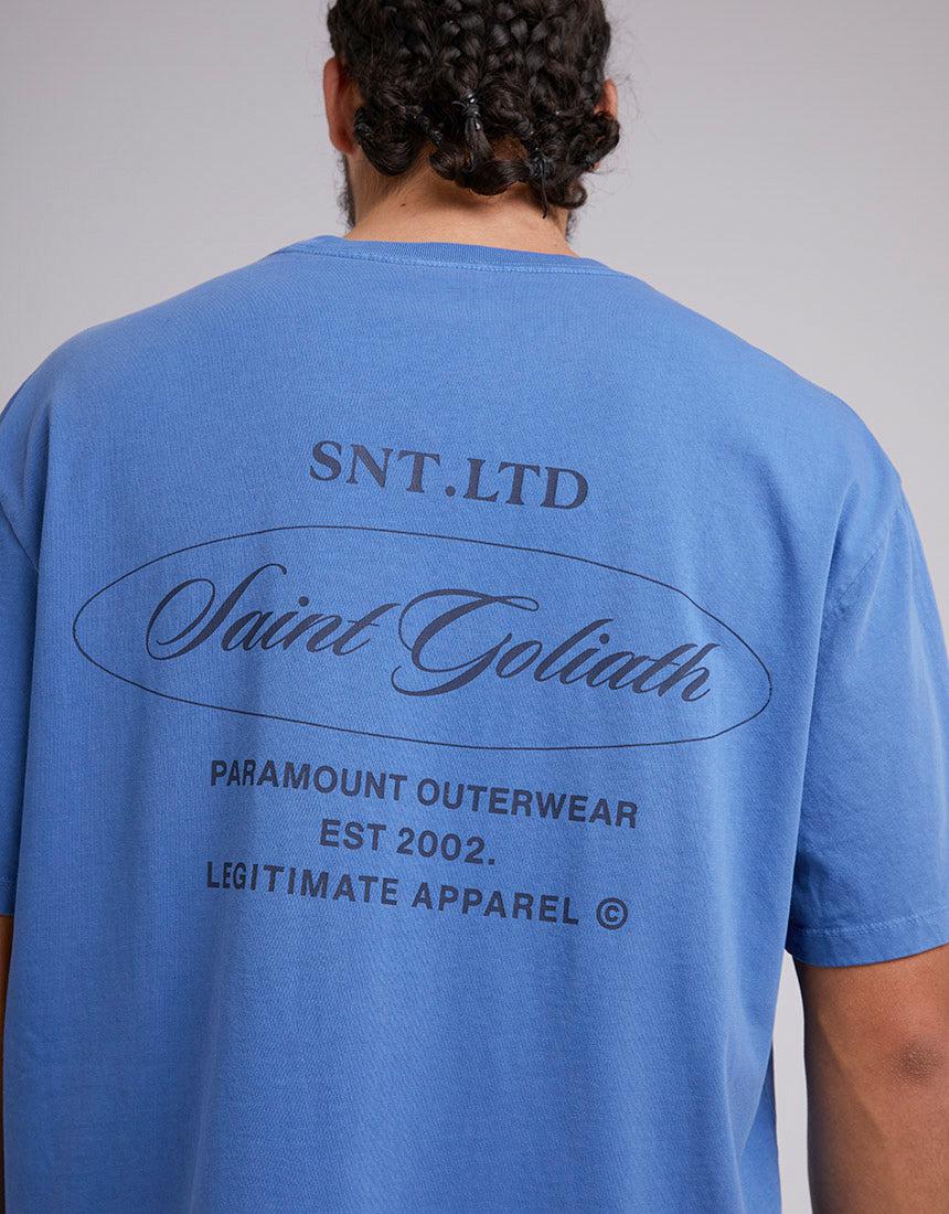 St. Goliath-Shelter Tee Blue-Edge Clothing