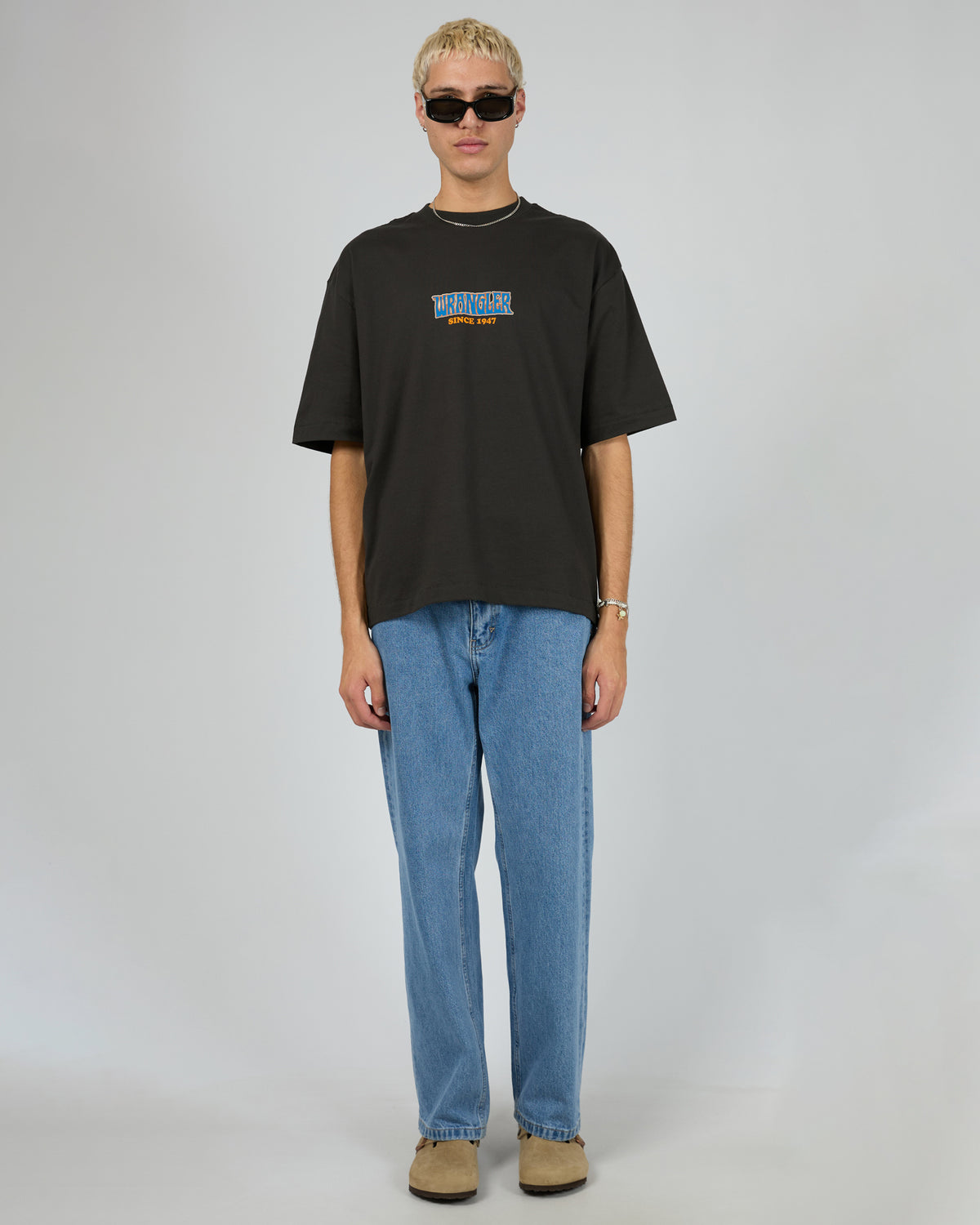Fangs Boxcar Tee Worn Black