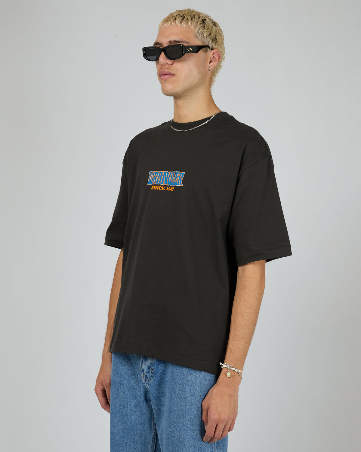Fangs Boxcar Tee Worn Black