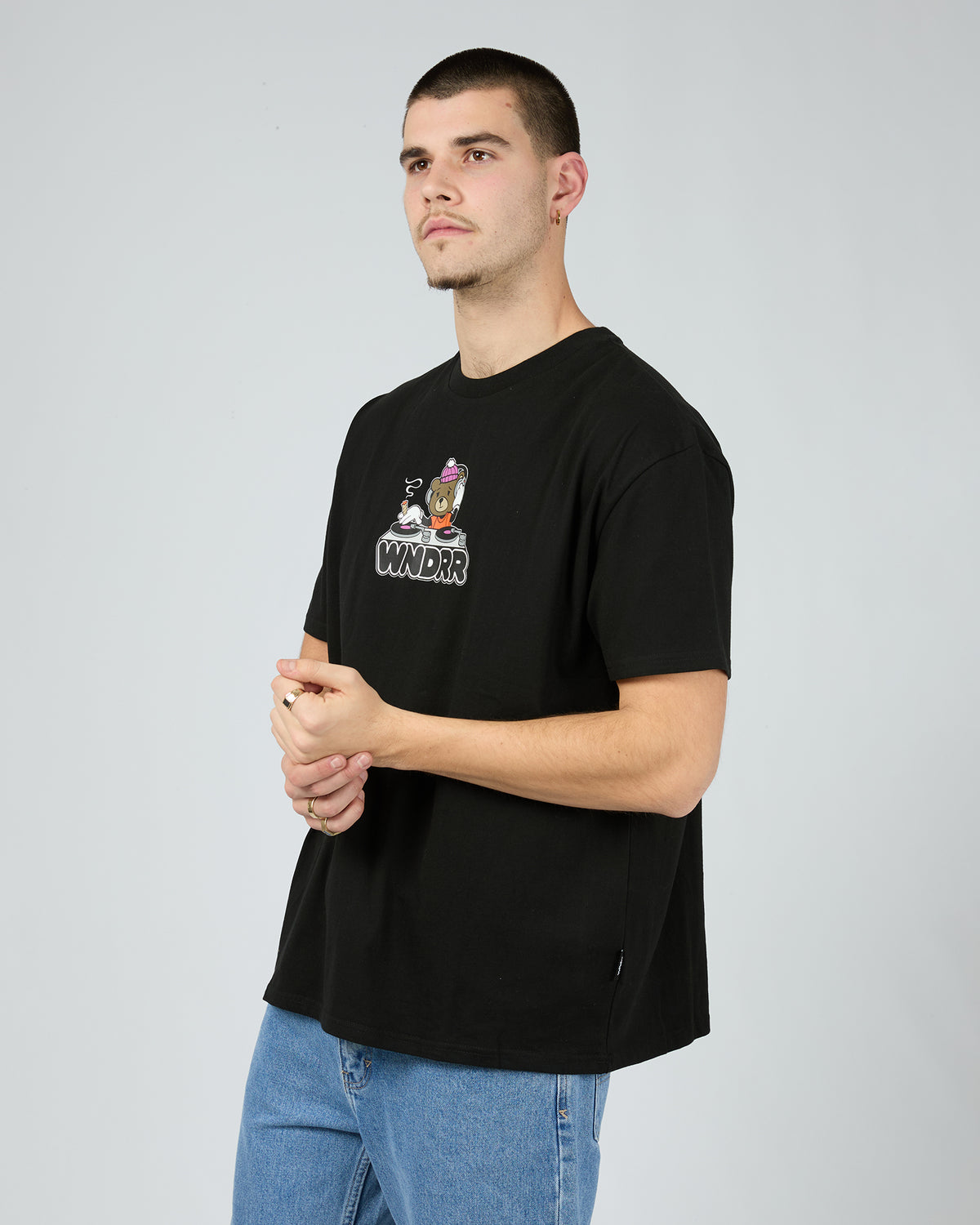 Beats Box Fit Tee Black
