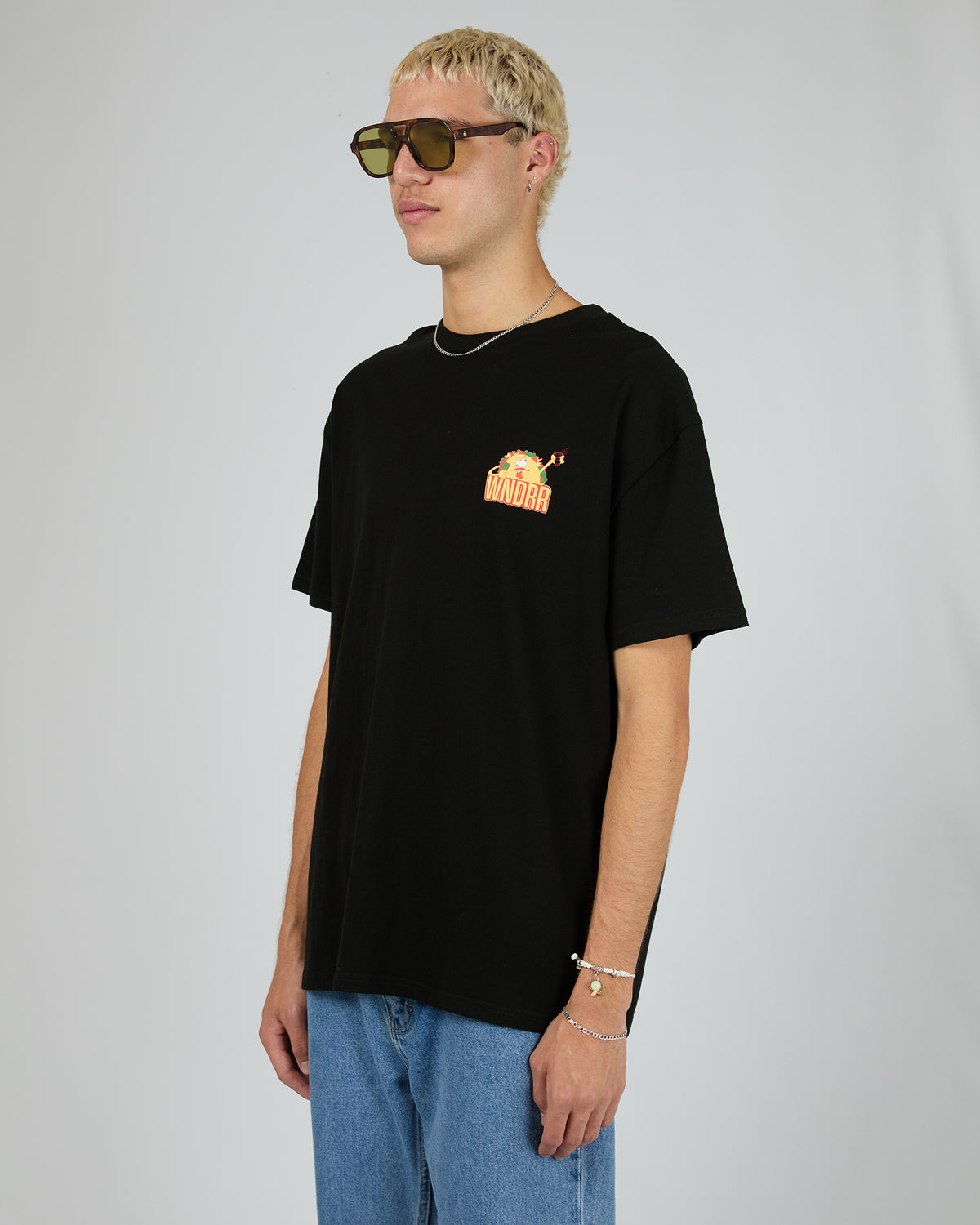 Taco Box Fit Tee Black