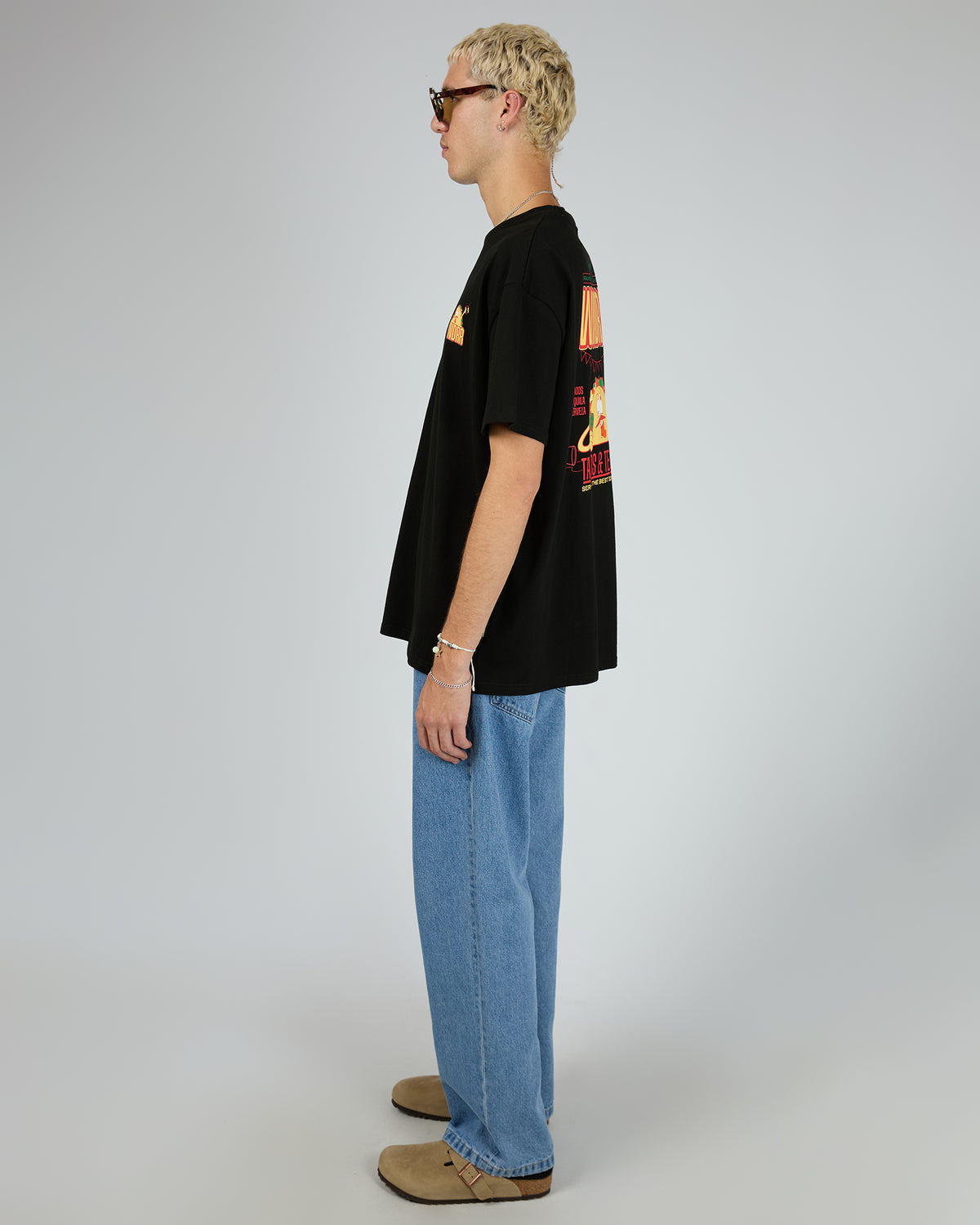 Taco Box Fit Tee Black