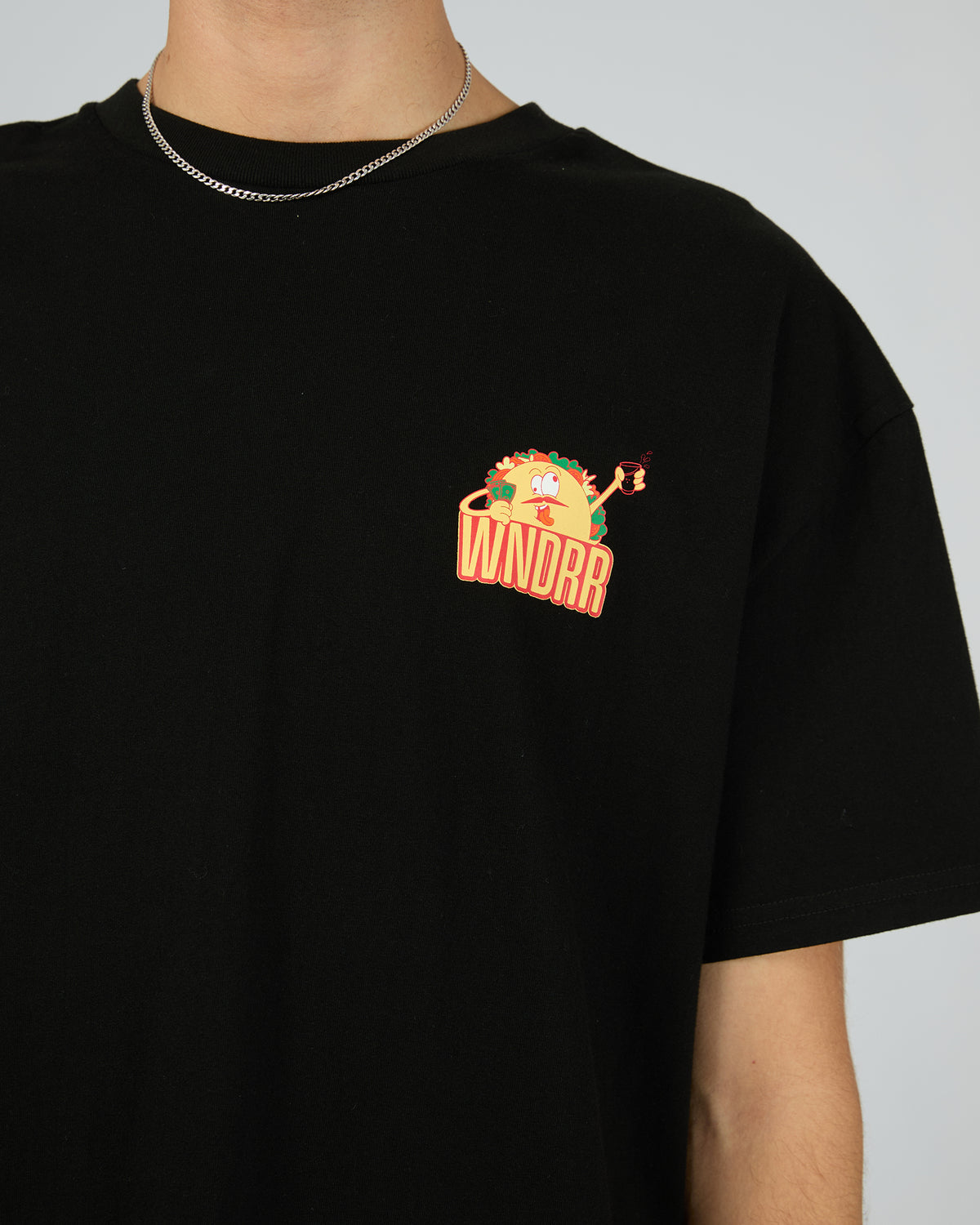 Taco Box Fit Tee Black