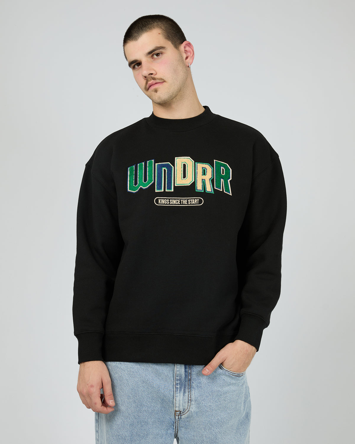 Chant Crew Sweat Black