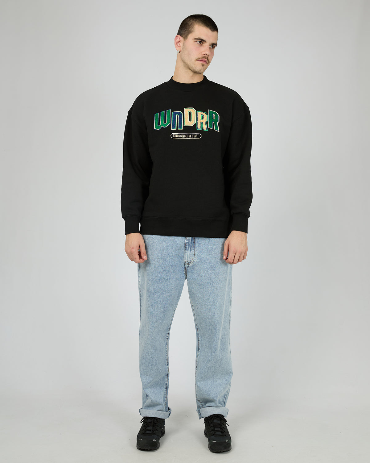 Chant Crew Sweat Black