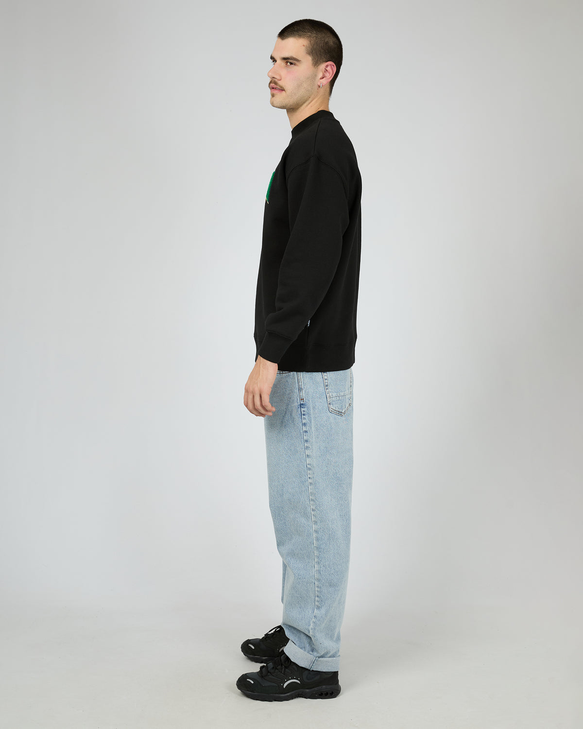 Chant Crew Sweat Black